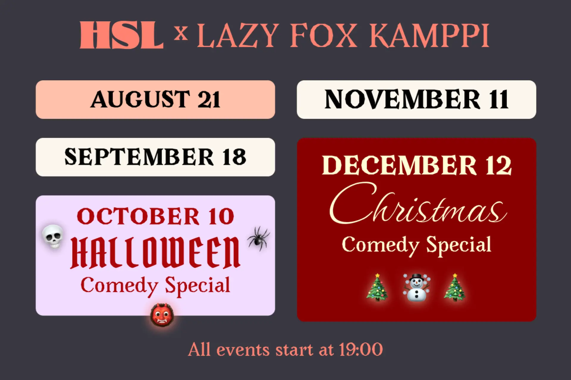 HSL event poster