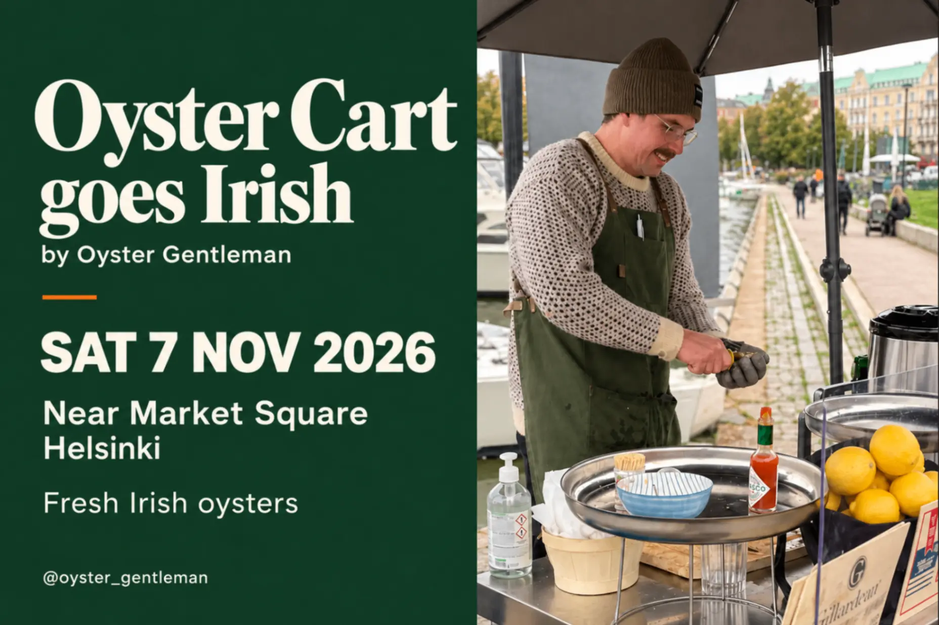 Oysters in Helsinki 7th November