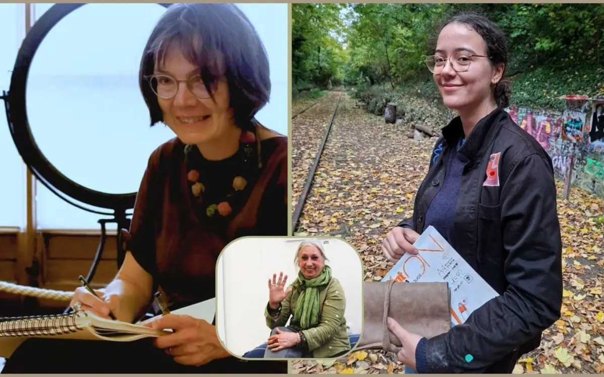 Anna Krotova (à gauche), Alice Gervereau (à droite) et Daisy Le Dez (en bas)