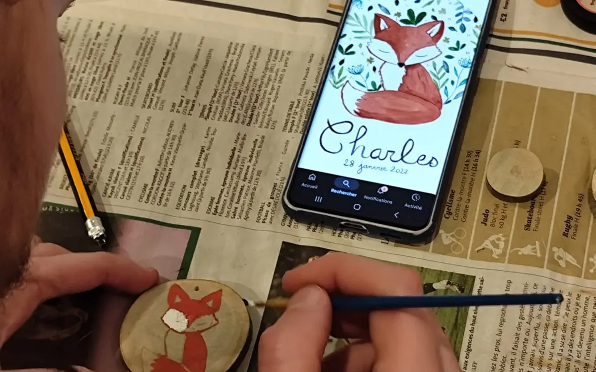 Décoration de Noël en bois