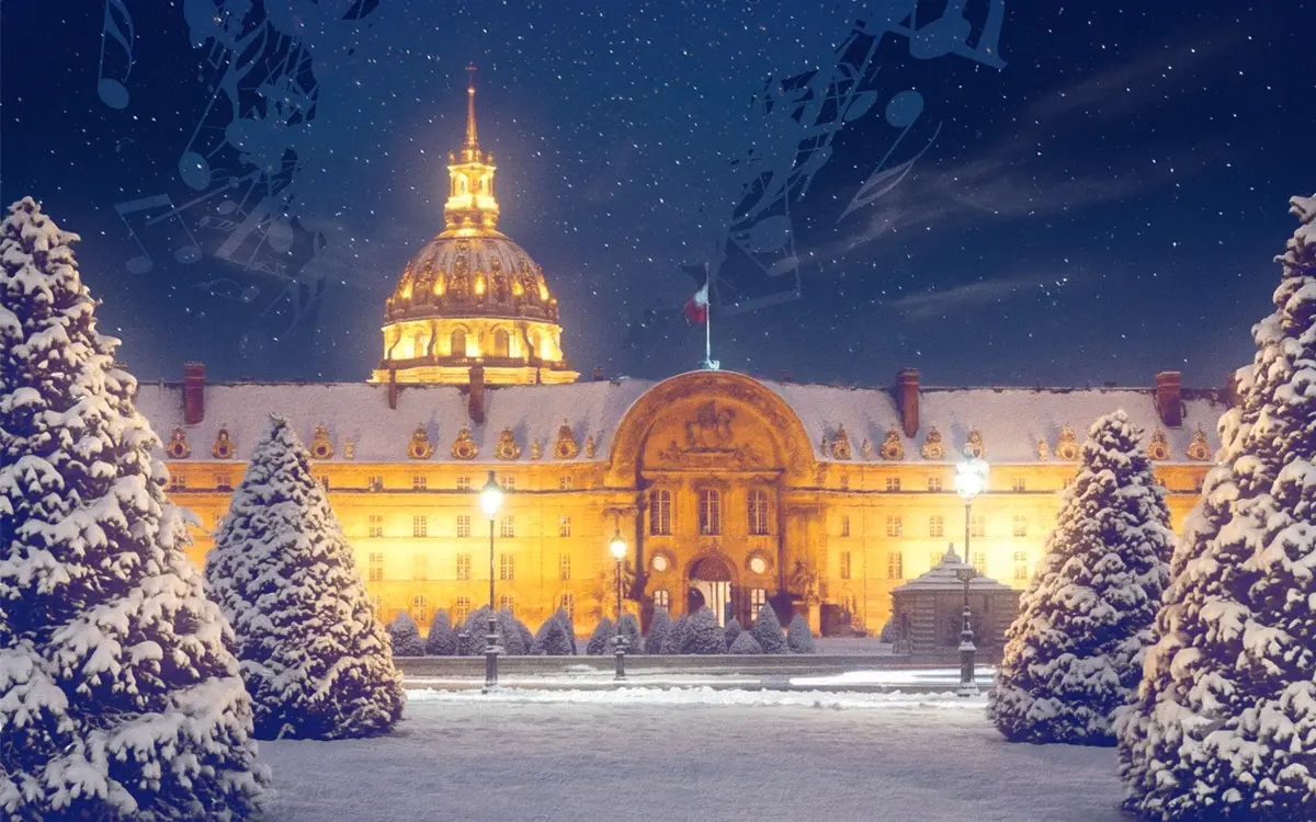 L'Hôtel national des Invalides sous la neige