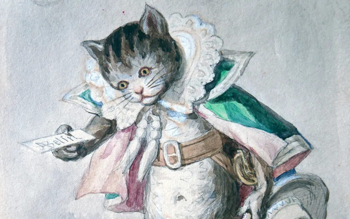 Illustration du chat botté de Belin
