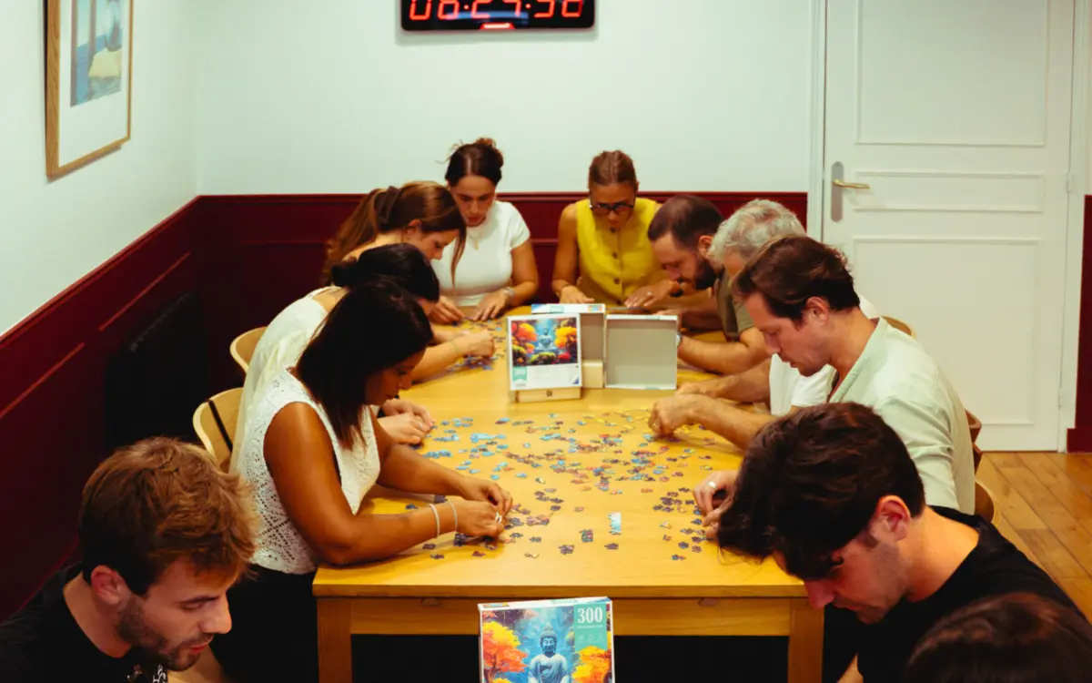 Aperçu d'un Café puzzle chez Puzz café