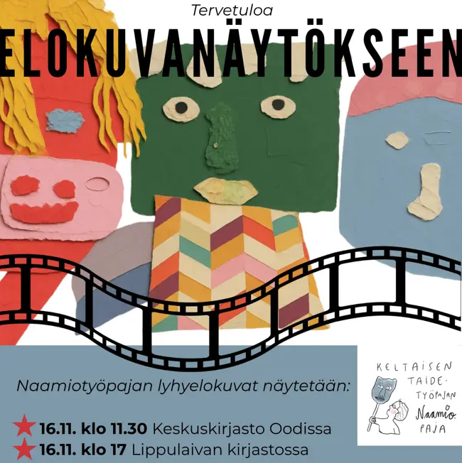 Kuvassa lukee tervetuloa elokuvanäytökseen