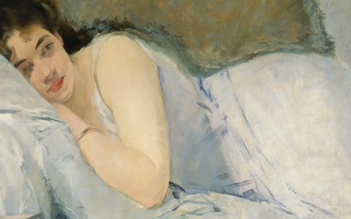 Eva Gonzalès, Jeune fille au réveil, vers 1877-1878. Kunsthalle Bremen – Der Kunstverein in Bremen, photo : Lars Lohrisch, Public Domain Mark 1.0